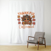 Tenture Thankful Et Caffeiné Drôle Thanksgiving Café (En situation)