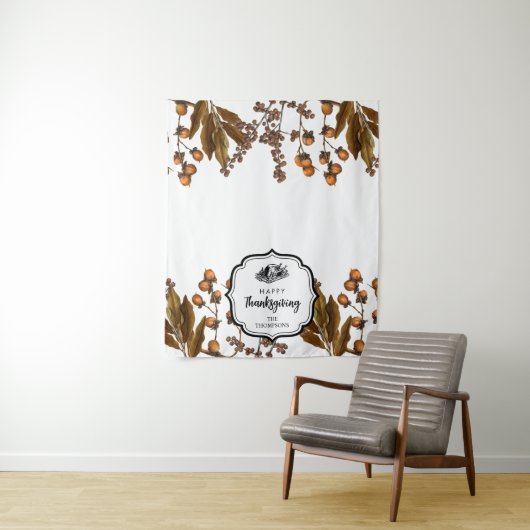 Tenture Thanksgiving Diner Partie Buffet Coureur Table (En situation)