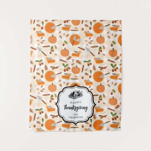 Tenture Thanksgiving Diner Partie Buffet Coureur Table (Devant)