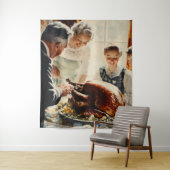 Tenture Thanksgiving Joy : Une fête familiale (En situation)