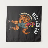 Tenture Thanksgiving Leg Day Tapestry (Devant (Horizontal))