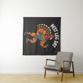 Tenture Thanksgiving Leg Day Tapestry (En situation (horizontale))
