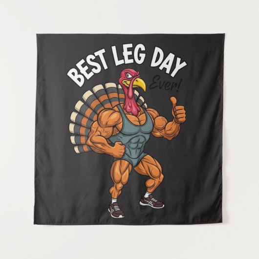 Tenture Thanksgiving Leg Day Tapestry (Devant)