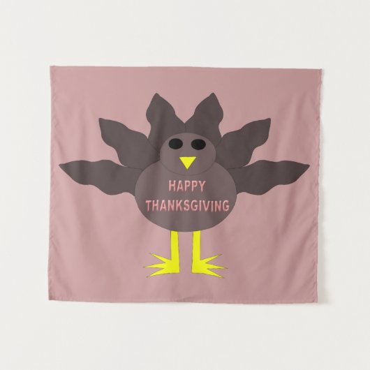 Tenture Thanksgiving Pluced Turkey (Devant (Horizontal))