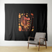 Tenture Thanksgiving Turquie - Automne Vacances Classic Ov (En situation (horizontale))