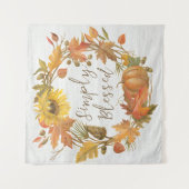 Tenture Thanksgiving Wreath - Simplement béni (Devant)