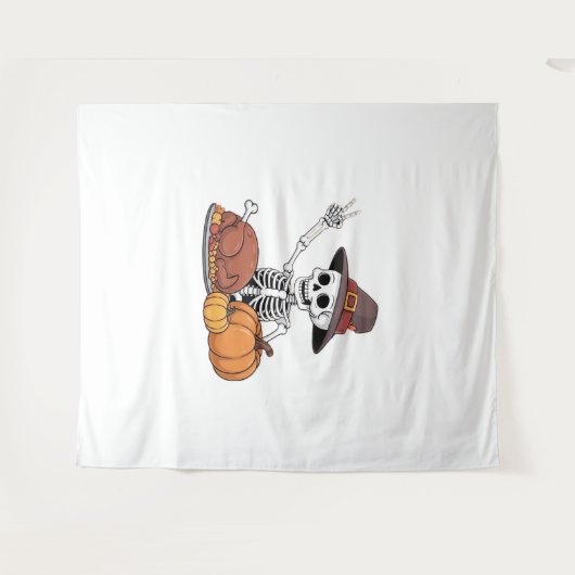 Tenture Thanksgiving X-ray Skeleton Funny Rock Hand Fall L (Devant (Horizontal))
