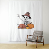 Tenture Thanksgiving X-ray Skeleton Funny Rock Hand Fall L (En situation)