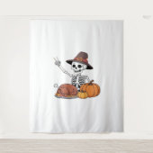 Tenture Thanksgiving X-ray Skeleton Funny Rock Hand Fall L (Devant)