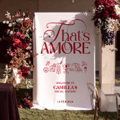 Tenture That’s Amore Red hand drawn Bridal Shower