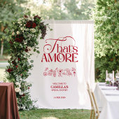 Tenture That’s Amore Red hand drawn Bridal Shower