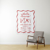 Tenture That's Amore Italian Theme Engagement Party Sign (En situation)