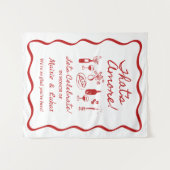 Tenture That's Amore Italian Theme Engagement Party Sign (Devant (Horizontal))