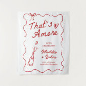 Tenture That's Amore Italian Theme Rehearsal Dinner Sign (Devant)