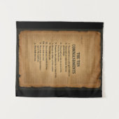 Tenture The 10 Commandments Christian Inspired Tapestry (Devant (Horizontal))
