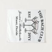 Tenture The Bach Club Luxueux Voyage de Bachelorette Photo (Devant (Horizontal))