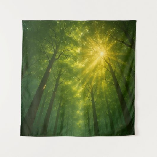 Tenture The Divine Light Path: Cathedral of the Emerald Fo (Devant)