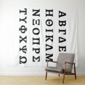 Tenture The Greek Alphabet (En situation (horizontale))