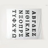 Tenture The Greek Alphabet (Devant (Horizontal))