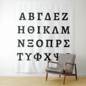 Tenture The Greek Alphabet (En situation)