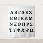 Tenture The Greek Alphabet (Devant)