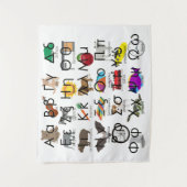 Tenture The Greek Alphabet Letters (Devant)