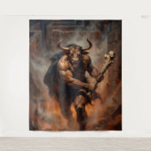 Tenture The Hulking Minotaur of the Labyrinth (Devant)