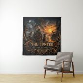 Tenture The Hunter , Dans le silence sauvage  (En situation)