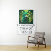 Tenture The Moon Taught The Wolf To Sing (En situation)