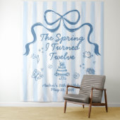 Tenture The Spring I turned 12 Birthday Banner  (En situation)