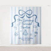 Tenture The Spring I turned 12 Birthday Banner  (Devant)