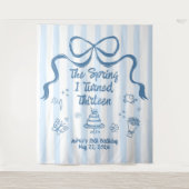 Tenture The Spring I turned 13 Birthday Banner  (Devant)