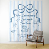 Tenture The Summer I turned 12 Birthday Banner  (En situation)