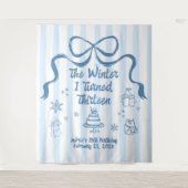Tenture The Winter I turned 13 Birthday Banner  (Devant)