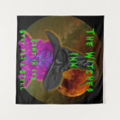 Tenture The Witches Inn Stay for a Spell Halloween Witch (Devant (Horizontal))