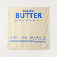 Thème de beurre de fête d'anniversaire drôle