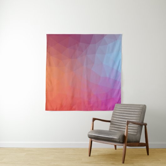 Tenture thème de couleur mosaïque fond abstrait abstrait,  (En situation (horizontale))