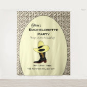 Tenture Thème de fête de bachelorette chaussures chapeau d (Devant)