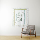 Tenture Thème de forêt verte Tout en un pour invitation de (En situation)