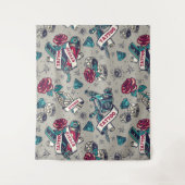 Tenture Thème de tatouage rétro (Devant)