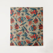 Tenture Thème de tatouage rétro (Devant)