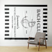 Tenture Thème d'enterrement de vie de jeune fille en bord  (En situation (horizontale))