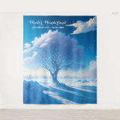 Tenture Thème du bal d'hiver Wonderland (Devant)