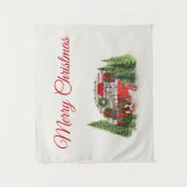 Tenture Thème extérieur du camping de Noël Trailer (Devant)