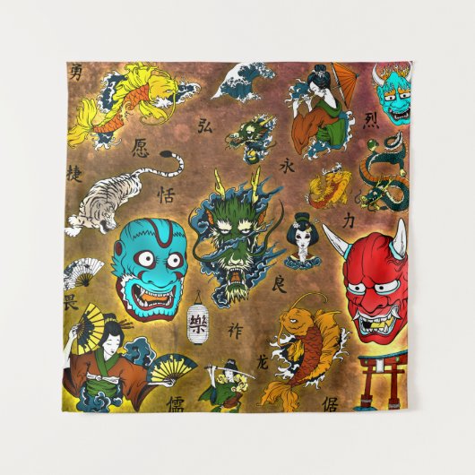 Tenture Thème japonais (Devant)