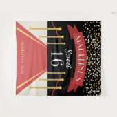 Tenture Thème Tapis Rouge Personnalisé pour les 16 ans Toi (Devant (Horizontal))