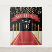 Tenture Thème Tapis Rouge Personnalisé pour les 16 ans Toi (Devant)