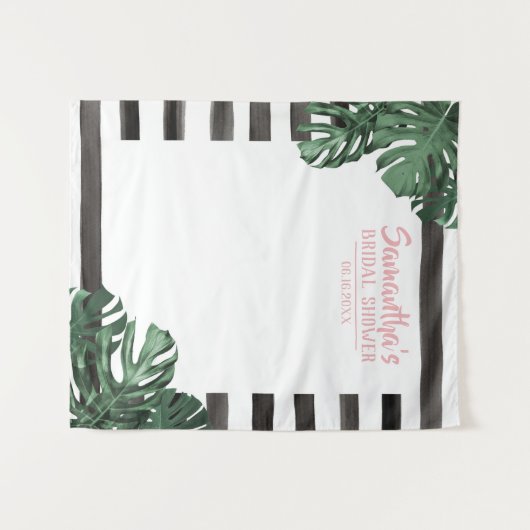 Tenture Thème Tropical Mariage Enterrement de Vie de Jeune (Devant (Horizontal))