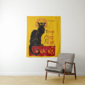 Tenture Theophile Steinlen - Le Chat Noir Vintage (En situation)