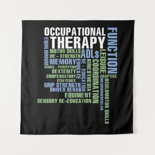 Tenture Thérapie professionnelle pour le mois de l'OT (Devant)